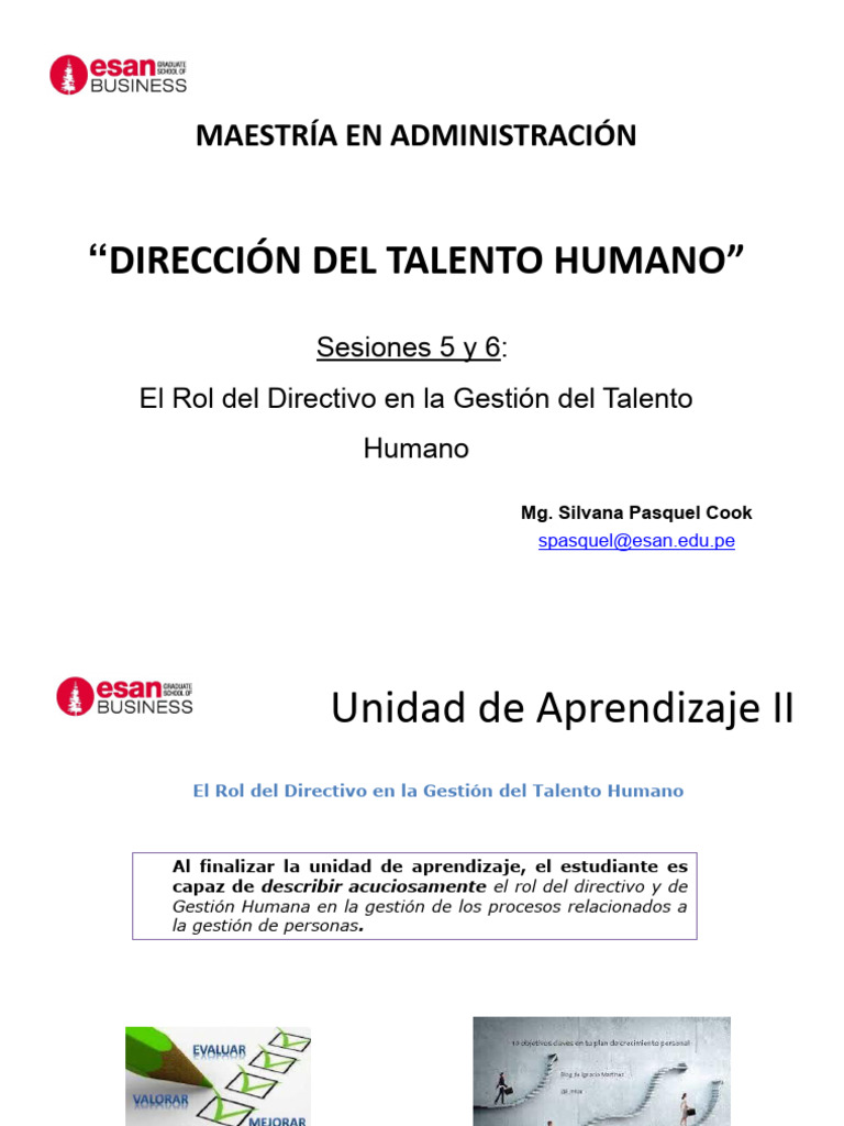 ESAN - DIRECCION DEL TALENTO HUMANO - SESIONES 5 y 6 - RVDO FINAL1