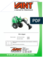 Operator's Operator's Operator's Operator's Manual For Attachment Manual For Attachment Manual For Attachment Manual For Attachment