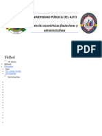 Universidad Pública Del Alto: Ciencias Económicas Financieras y Administrativas
