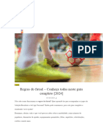 Regras Futsal