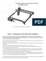 Manuel D'utilisation Du Graveur Laser ATOMSTACK