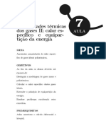 09141210102012introducao A Fisica Estatistica Aula 7