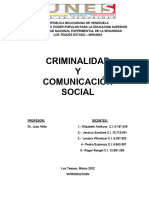 Criminalidad y Comunicacion