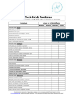 Check-List de Problemas