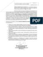 Politica de Seguridad y Salud en El Trabajo