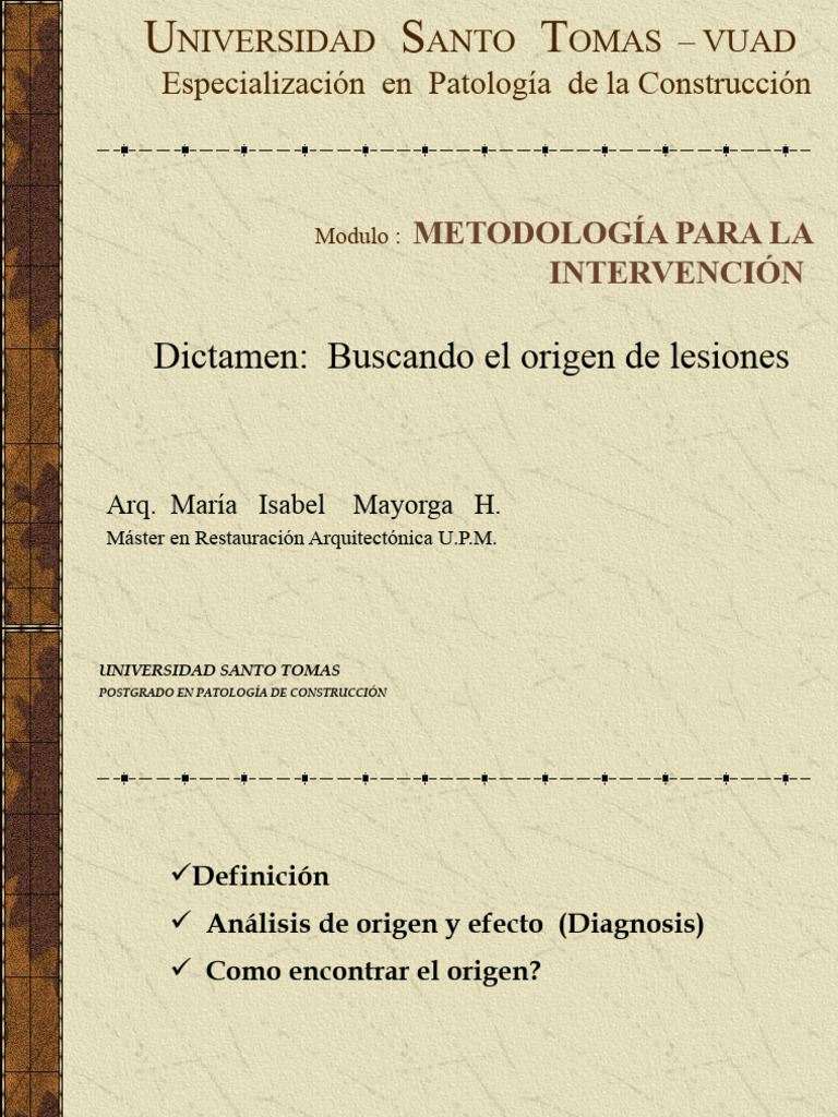 Buscando El Origen de Las Lesiones | PDF | Fundación (Ingeniería ...