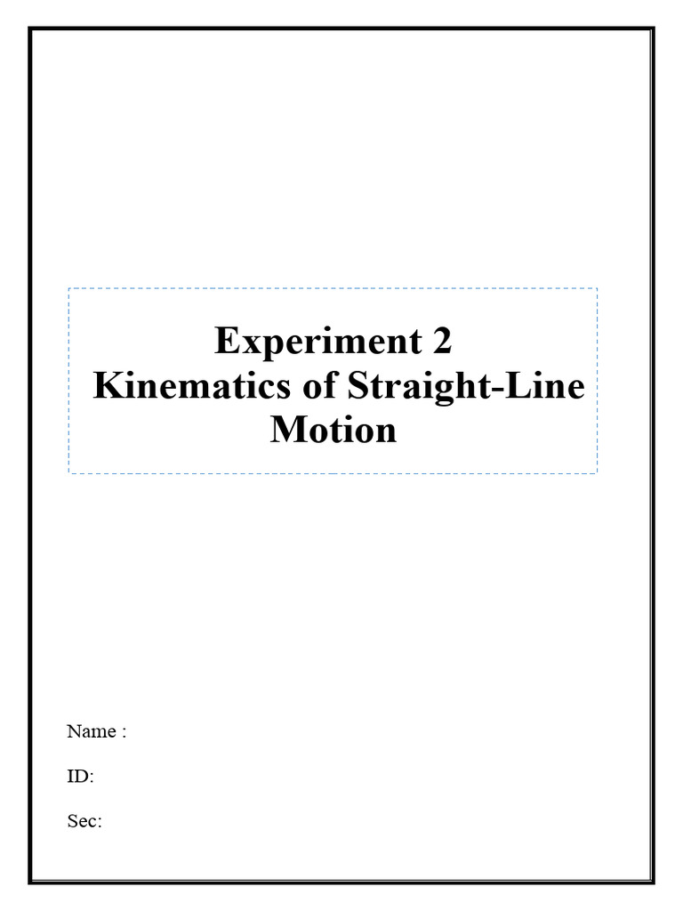 Exp2 kinematics 101 download free pdf acceleration speed