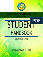 TPC Student Handbook For August 22 2023 Orientation
