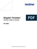 Stapler Finisher: Online User's Guide