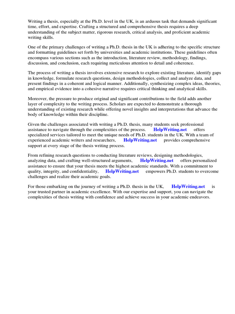 Phd Thesis Structure Uk Download Free Pdf Thesis Critical Thinking