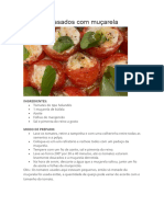 Tomates Assados Com Muçarela