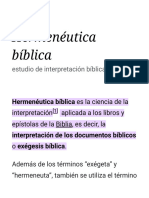 Hermenéutica Bíblica - Wikipedia, La Enciclopedia Libre