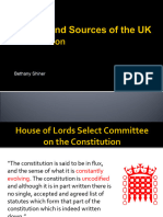 Unit 2 - History and Sources of The UK Constitution