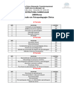 Estrutura Curricular Mestrado Psicopedagogia Clinica.