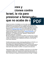 Sanciones y Resoluciones Contra Israel