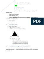 Resumo para Certificação PMI - CAPM e PMP