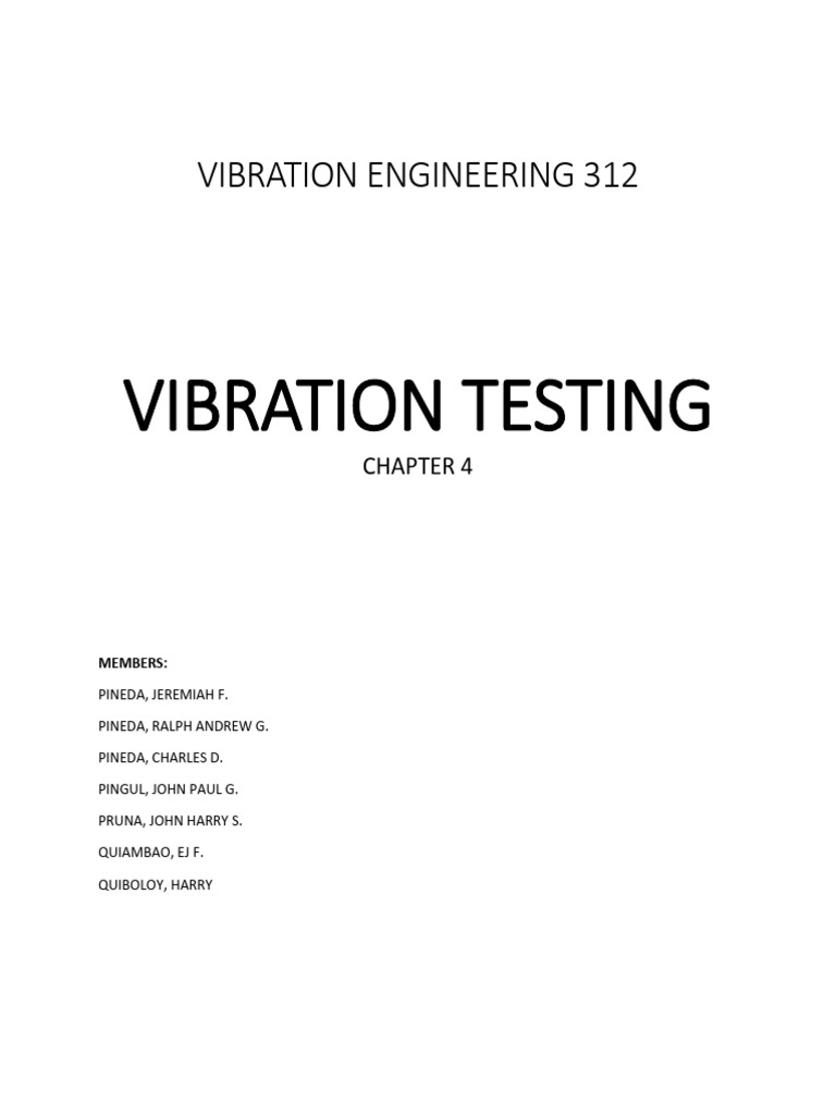 Vibration Testing Techniques Explained | PDF | Amplitude | Spectral Density