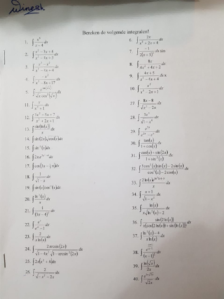 100 Integralen | PDF