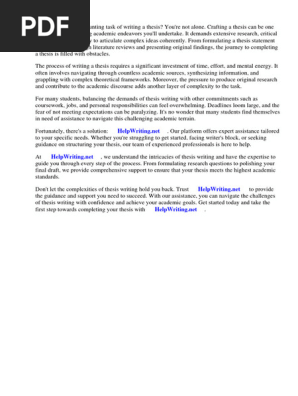 Write Thesis Markdown