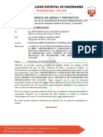 Informe Nº019 Supension de Plazo Parobamba Alto Losa