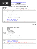 Solution of Practicals Class Xii Comp. Sci. 083 2021 22