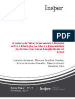 Policy Paper - A Loteria Da Vida Examinando A Relação Entre - 2016 - TC