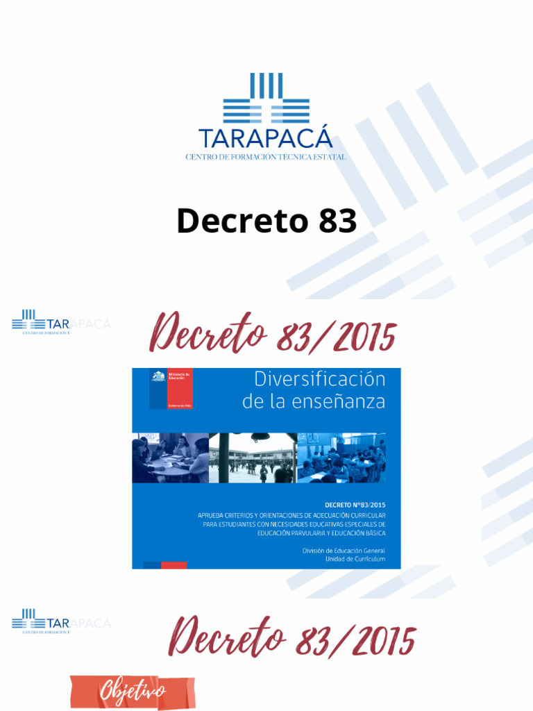 Diversificación y DUA en Decreto 83 | PDF | Plan de estudios | Aprendizaje