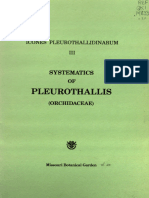 Systematic of Pleurothallis (III)