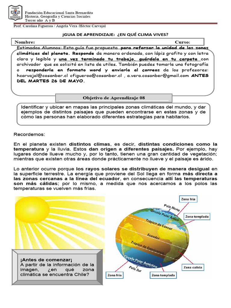 Zonas Climáticas del Mundo para Niños | PDF | Clima | Clima templado