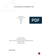 Nociones de Tecnologías de La Información Y LMS: Autor/Alumno: Jorge Luis Garcia Perez Matrícula: 194116 Grupo: IM08