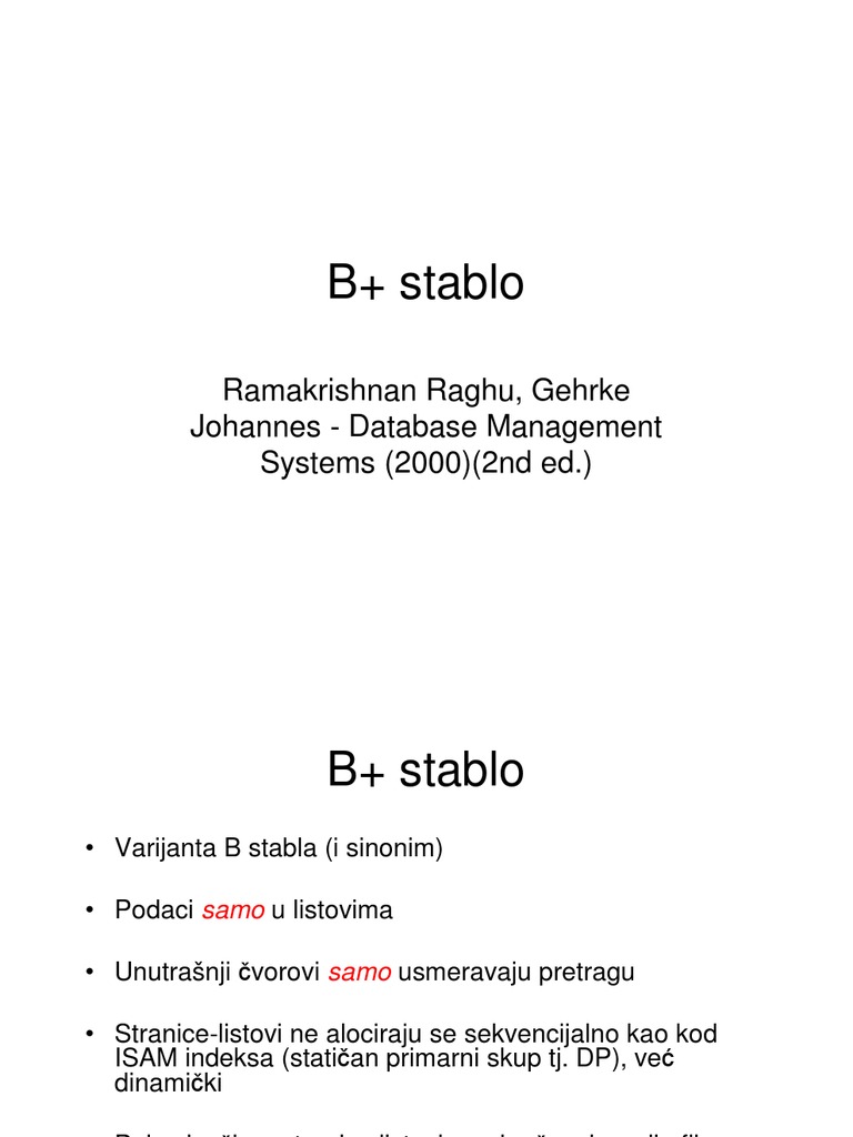 B Stablo | PDF