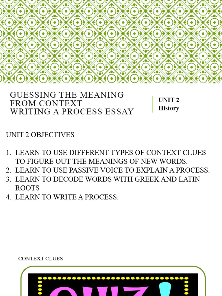 Context Clues and Process Writing Guide | PDF | Dialectic | Marxism