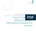 Tema 3. Desempeño Ambiental y Gestión Responsable de Productos o Servicios