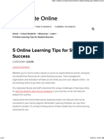 Tips For Online Learning From Ohio State