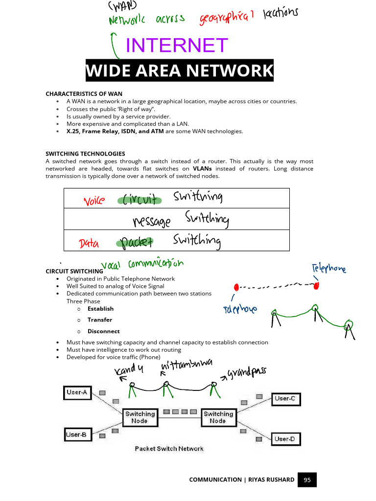 Wan Networking Pdf Computer Network Packet Switching