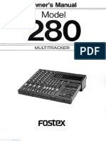 Manual Fostex 280
