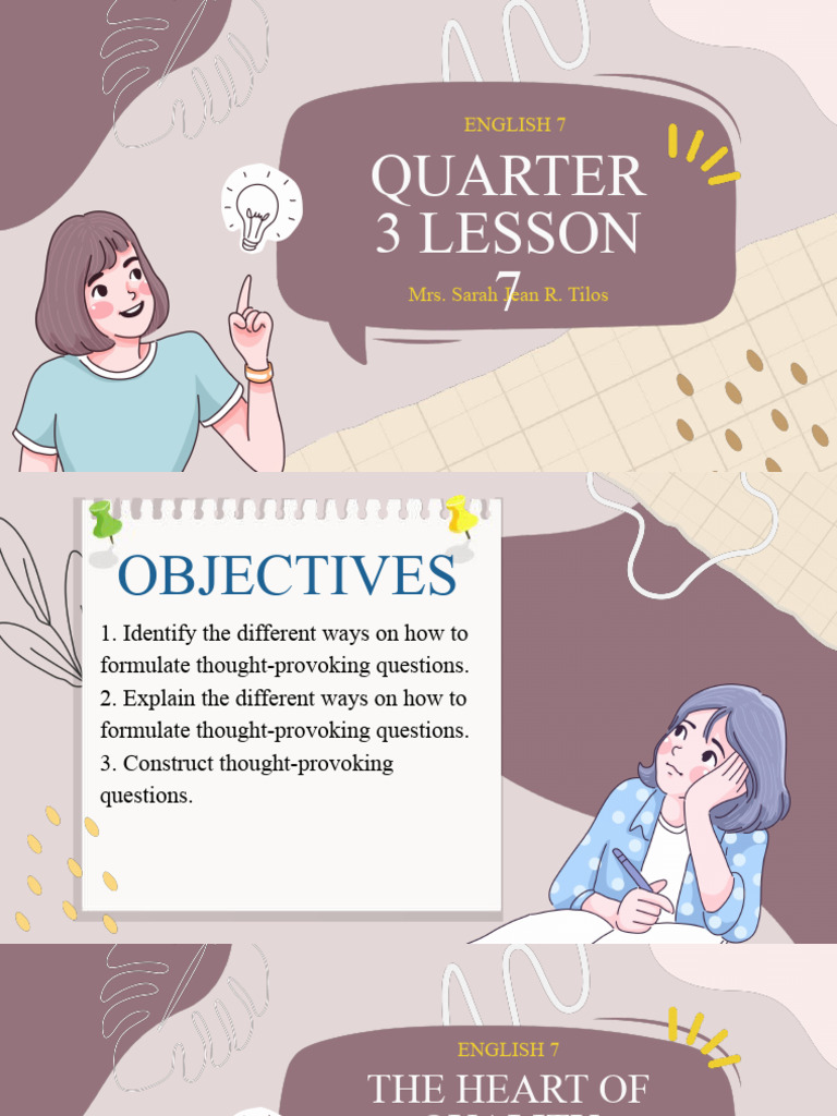 Formulating Thought-Provoking Questions | PDF | Thought