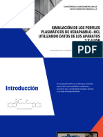 Presentacion de Simulación de Los Perfiles Plasmáticos en Verapamilo.