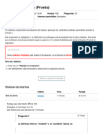 (M3-E1) Evaluación (Prueba) - GESTIÓN DE PREVENCIÓN Y RIESGOS LABORALES