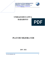 Plan de Mejora Ueb 2019 - 2021
