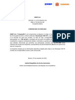 (PT) Zamp - Comunicado - Aquisição de Participação Relevante MC Brazil