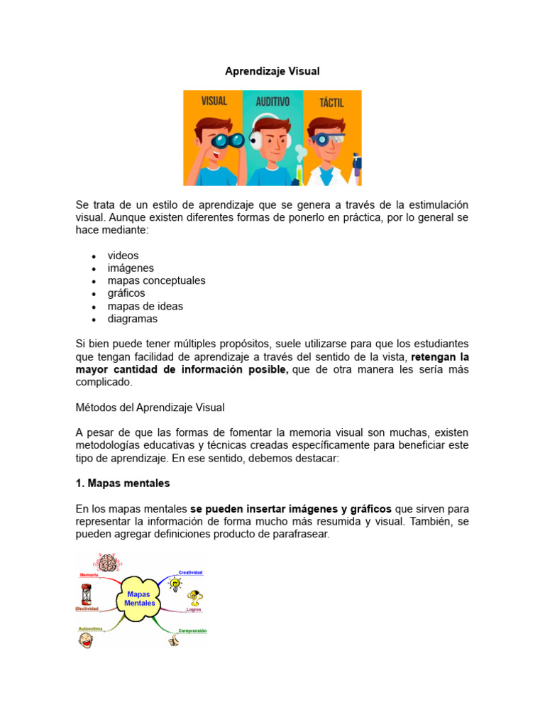 Métodos de Aprendizaje Visual | PDF | Arte