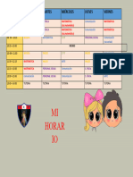 Horario 2do Grado