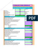 Calculos para Disen - o de Drenajes