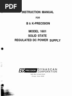 B&K 1601 Power Supply