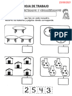 HOJAS DE TRABAJO DEL 23 AL 27 DE AGOSTO 2021 Matematicas