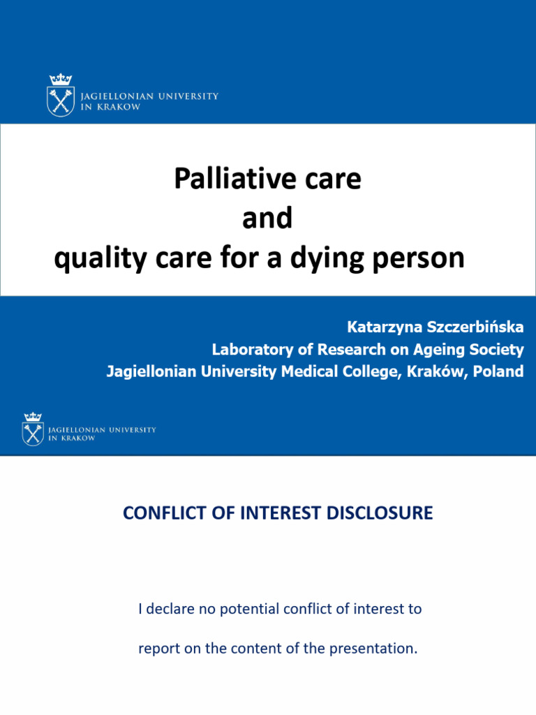 Palliative Care for Dying Patients | PDF | End Of Life Care ...