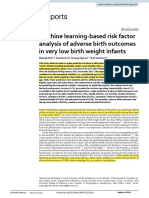 Machine Learning-Based Risk Factor Analysis of Adverse Birth Outcomes in Very Low Birth Weight Infants