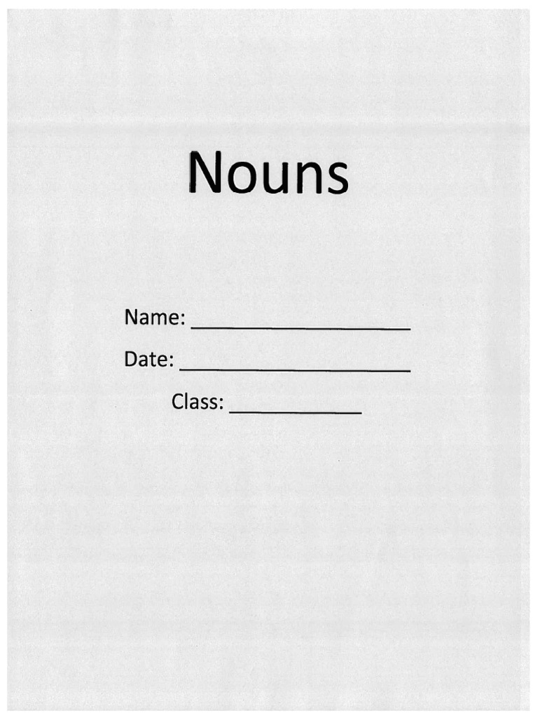 01 nouns packet pdf