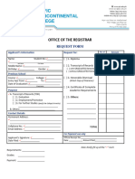 PIC FORM E201 Request Form 8